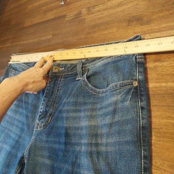 Rock & Roll Jeans Mens 38x32 Blue Revolver Slim Straight Western Fade Denim Pant - Picture 7 of 11